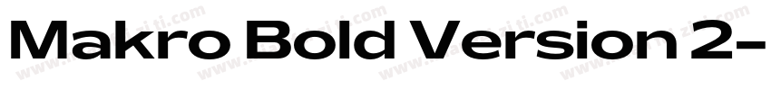 Makro Bold Version 2字体转换